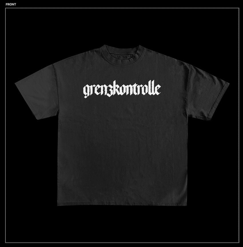 Grenzkontrolle Shirt schwarz